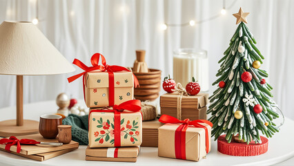 Showcase the creation of homemade gifts, decorations, and meals, capturing the crafting process and the joy it brings.