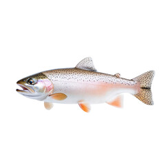 Obraz premium A vibrant rainbow trout captured in detail, showcasing its beautiful colors and striking features, perfect for aquatic themes.