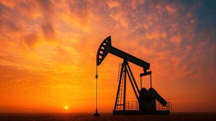 Economic Challenges and Social Impact Faced by Communities Near Oil Sites | Concept of Economic Inequality with Copy Space for Text in High Detail 8K Image