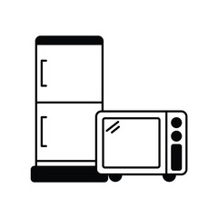 machinery glyph icon with white background vector stock illustration