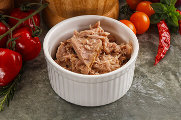 Canned tuna fish for salad