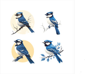 blue jay on a branch