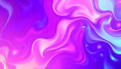 Fototapeta premium Colourful Holo gradient background of purple and blue, Swirling, Render 3D surface and iridescent colors. reminiscent of a cosmic nebula