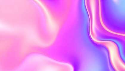 Obraz premium Colourful Holo gradient background of purple and blue, Swirling, Render 3D surface and iridescent colors. reminiscent of a cosmic nebula
