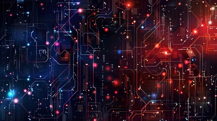 Fototapeta premium Circuit pattern wallpaper
