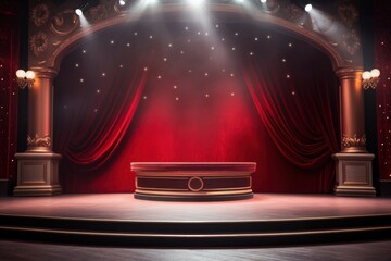 Theater lighting stage architecture.