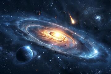 Fototapeta premium Beautiful Outer Space View