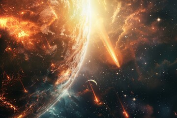 Obraz premium Beautiful Outer Space View