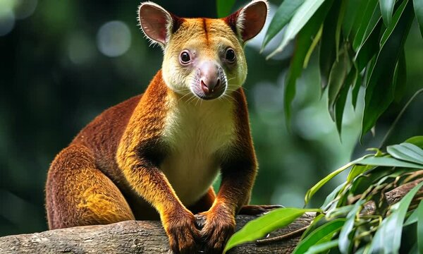 Close Up of a Lumholtz's Tree-Kangaroo