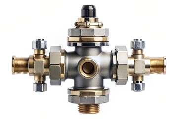 installation, valve assembly, household appliances, water supply, plumbing industry, water filtration, water purification, The valve assembly of a water conditioner symmetrical