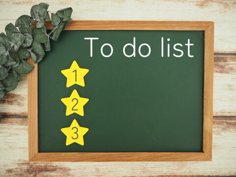 to do リストの文字と123の数字　リスト表