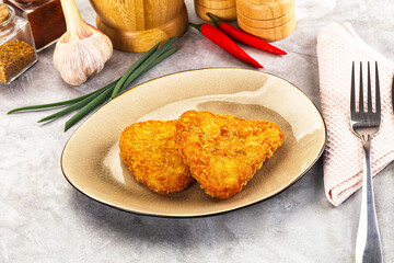 Fried potato hash brown snack