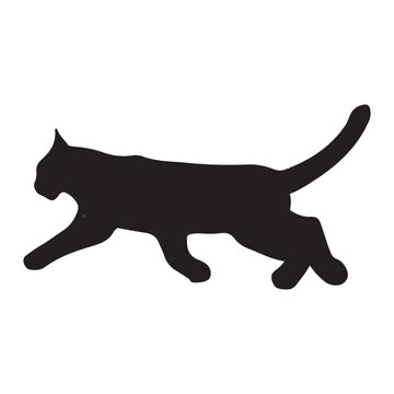 recommend clip art: Lynx silhouette collection , Silhouette of Black Lynx, isolated on white background (Vector)