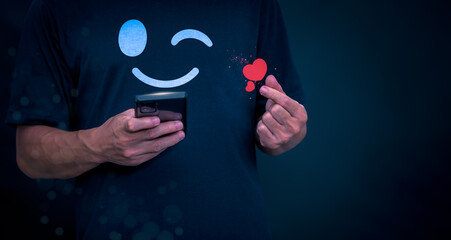 Customer services best excellent business rating experience. Satisfaction survey concept. user gives ratings to service experience on the online application, online marketing, and business processes.