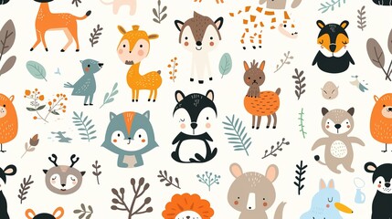 animal pattern seamless wallpaper