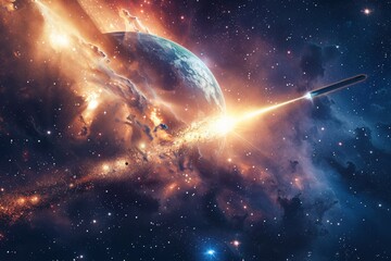 Obraz premium Beautiful Outer Space View