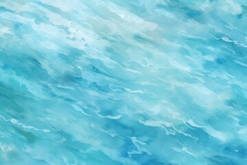 Sea backgrounds turquoise outdoors, digital paint illustration.