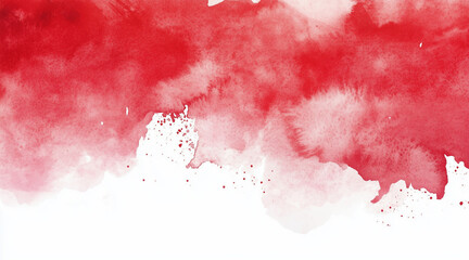 Obraz premium Red watercolor background. Artistic hand paint. Isolated on transparent background. isolated on white background,. Created using Generative AI Technology 