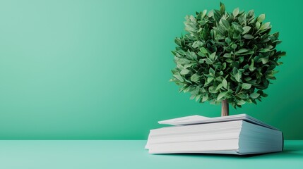 Wealth Succession Strategy Concept - Money Tree with Legal Documents in with Copy Space, Selective Focus, Quality