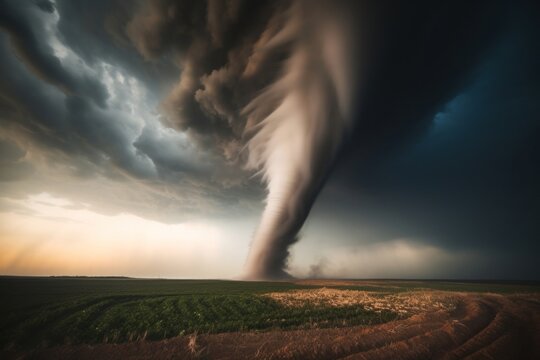 Outdoors tornado nature storm.