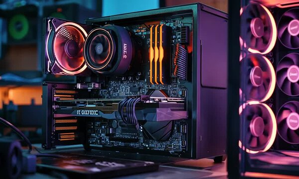 Custom PC Build with RGB Lighting