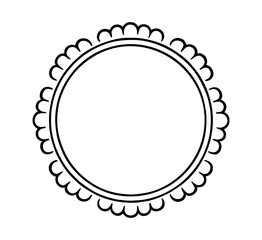 modern frame on white