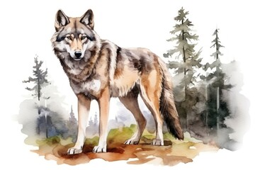 Obraz premium Wolf animal mammal coyote.