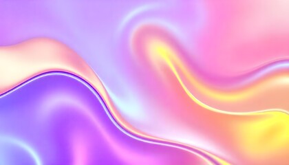 Swirling, Render 3D surface and iridescent colors of purple and blue, Holo gradient. reminiscent of a cosmic nebula