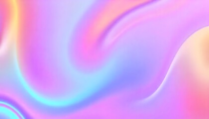 Obraz premium Swirling, Render 3D surface and iridescent colors of purple and blue, Holo gradient. reminiscent of a cosmic nebula