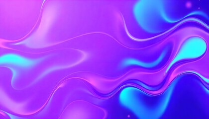 Fototapeta premium Swirling, iridescent liquid with hues of purple and blue, Holo gradient. reminiscent of a cosmic nebula