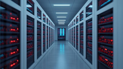 Futuristic Biotech Laboratory with Glowing DNA Analysis Equipment in