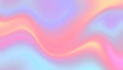 Obraz premium Abstract Holo gradient Render 3D object with a reflective surface and iridescent colors.