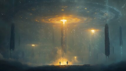 Alien Visitation in Ancient Times Mystical Encounter with Celestial Beings