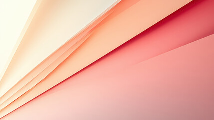 Layered abstract pastel design in soft orange and cream tones