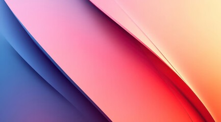 Colourful abstract flowing design with curved layers in vibrant tones