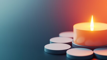 Illuminate Your Financial Future: Glowing Digital Wealth Crucible Transformation for Virtual Finance - Selective Focus with Copy Space -