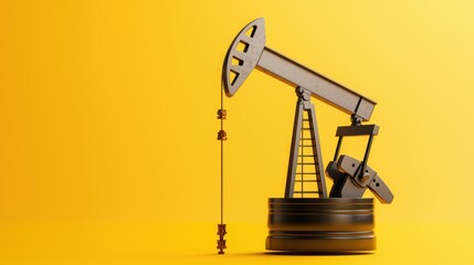 Dynamic Crude Oil Market Volatility Graph in with Copy Space, Selective Focus -