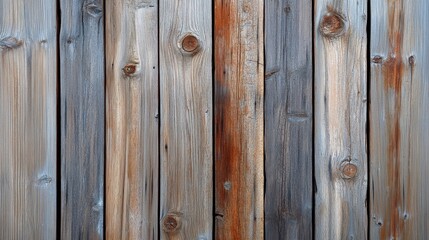 Obraz premium Natural Wood Texture Background with Vertical Arrangement of Light and Dark Brown Planks Featuring Intricate Grain Patterns