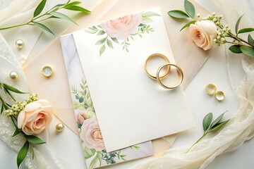 Luxurious Wedding Invitation Card With Embossed Details. Stock. Photography. Images. Pictures.