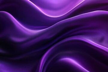 Obraz premium Abstract Purple Fabric with Smooth, Flowing Waves and Subtle Texture