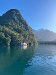 Milford Sound and waterfalls