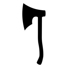 Axe Viking silhouette. Vector image