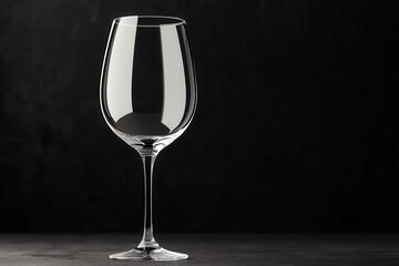 Engraved wine glass, custom text, glowing reflection, 3D illustration