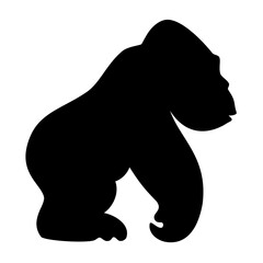 Gorilla animal silhouette. Vector image