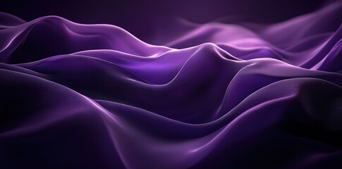 Fototapeta premium Abstract Purple Wavy Lines and Shapes