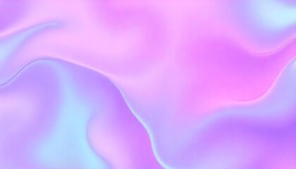 Fototapeta premium Holo abstract 3D shapes gradient swirling, iridescent liquid with hues of pink, purple, and blue.