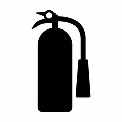 Fire extinguisher icon silhouette image