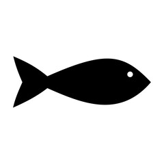 Fish animal silhouette. Vector image