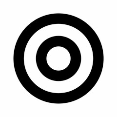 Target icons silhouette. Flat image