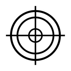 Target icons silhouette. Vector image